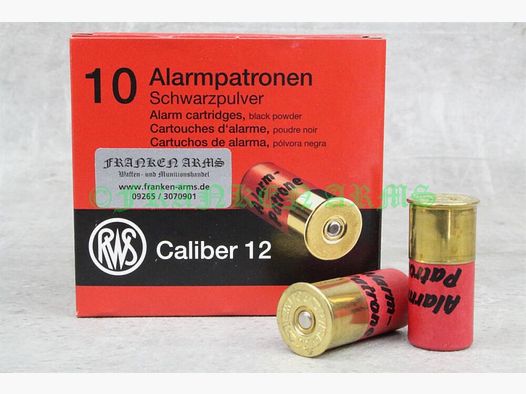 RWS alarm cartridges caliber 12