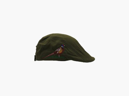 Green hat with pheasant embroidery