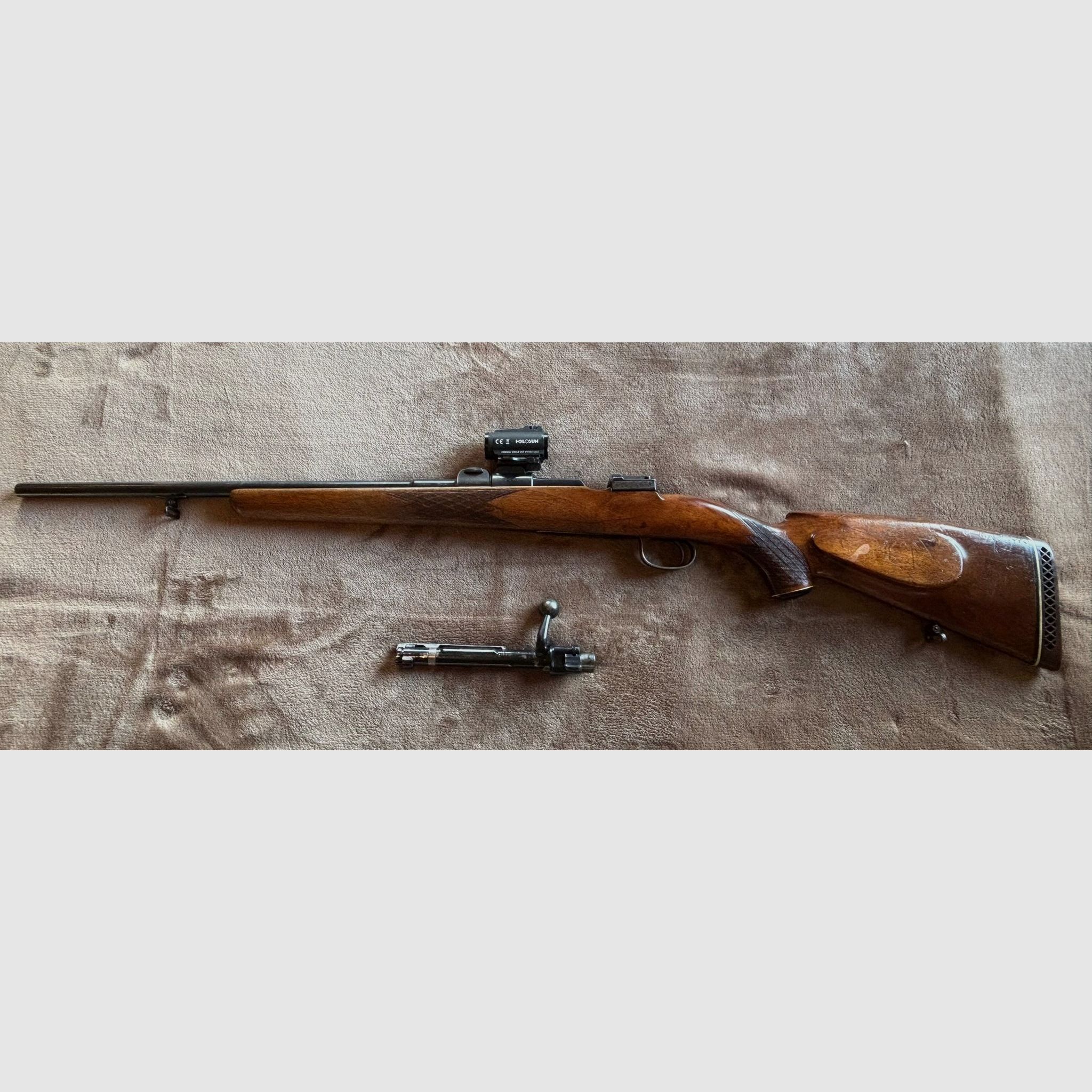 Mauser 98 Drückjagd/Nachsuche 7x64 Aimpoint Holosun Tolle Kombi Rarität!