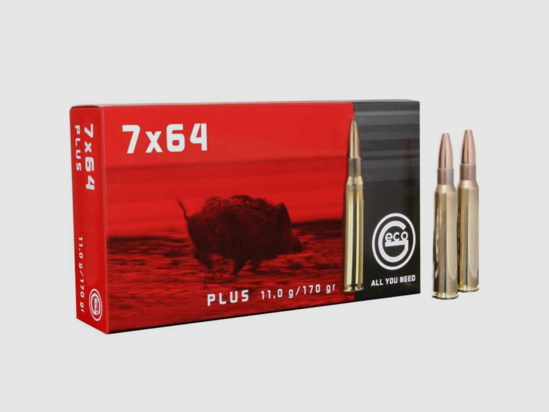 GECO BÜCHSENPATRONEN - 7x64 PLUS - 170 GRS. / 11,0G. - 20 STÜCK