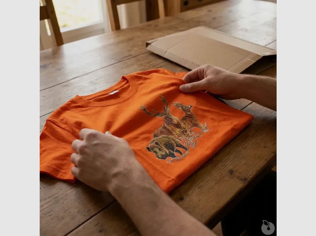 T-shirt orange grands animaux Bartavel®, image 4 sur 13