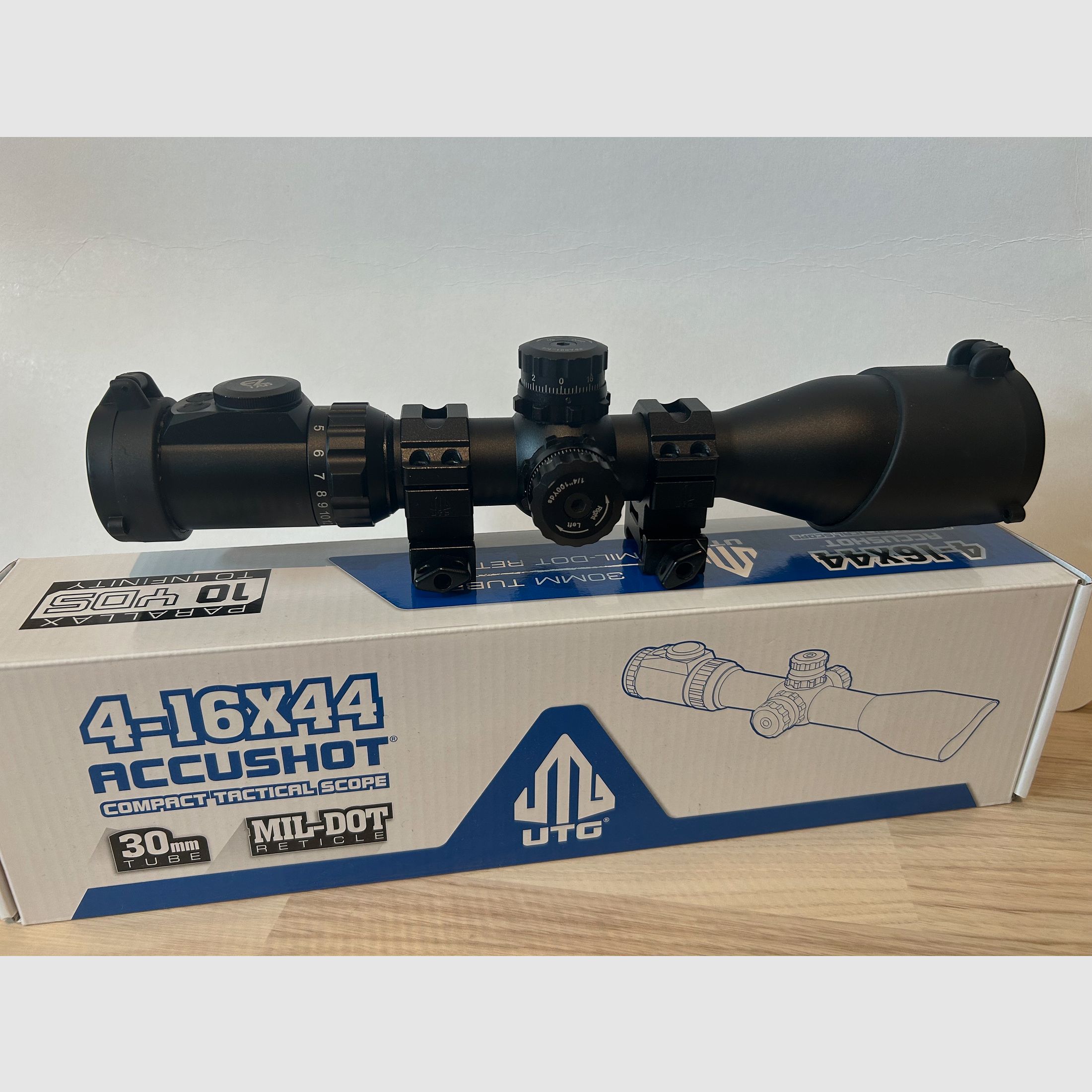 Accushot 4-16x44 Rifle Scope Mil Dot