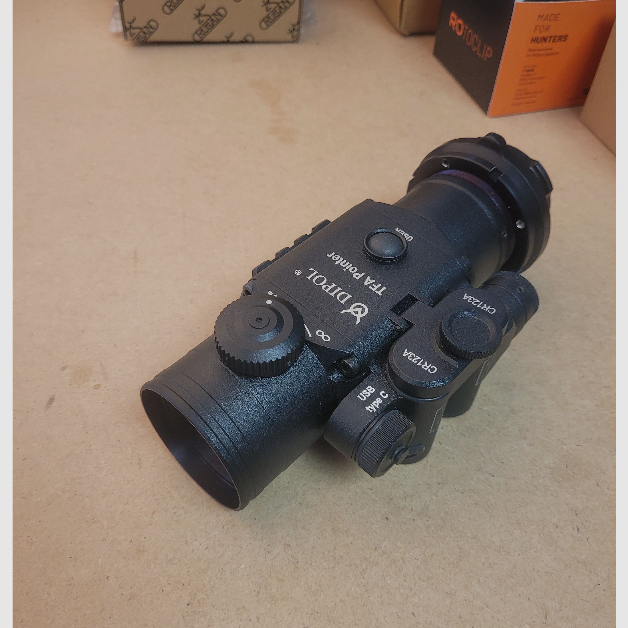 Dipol TFA Pointer warmtebeeldopzetapparaat – gebruikt, als nieuw inclusief EP-Arms adapter