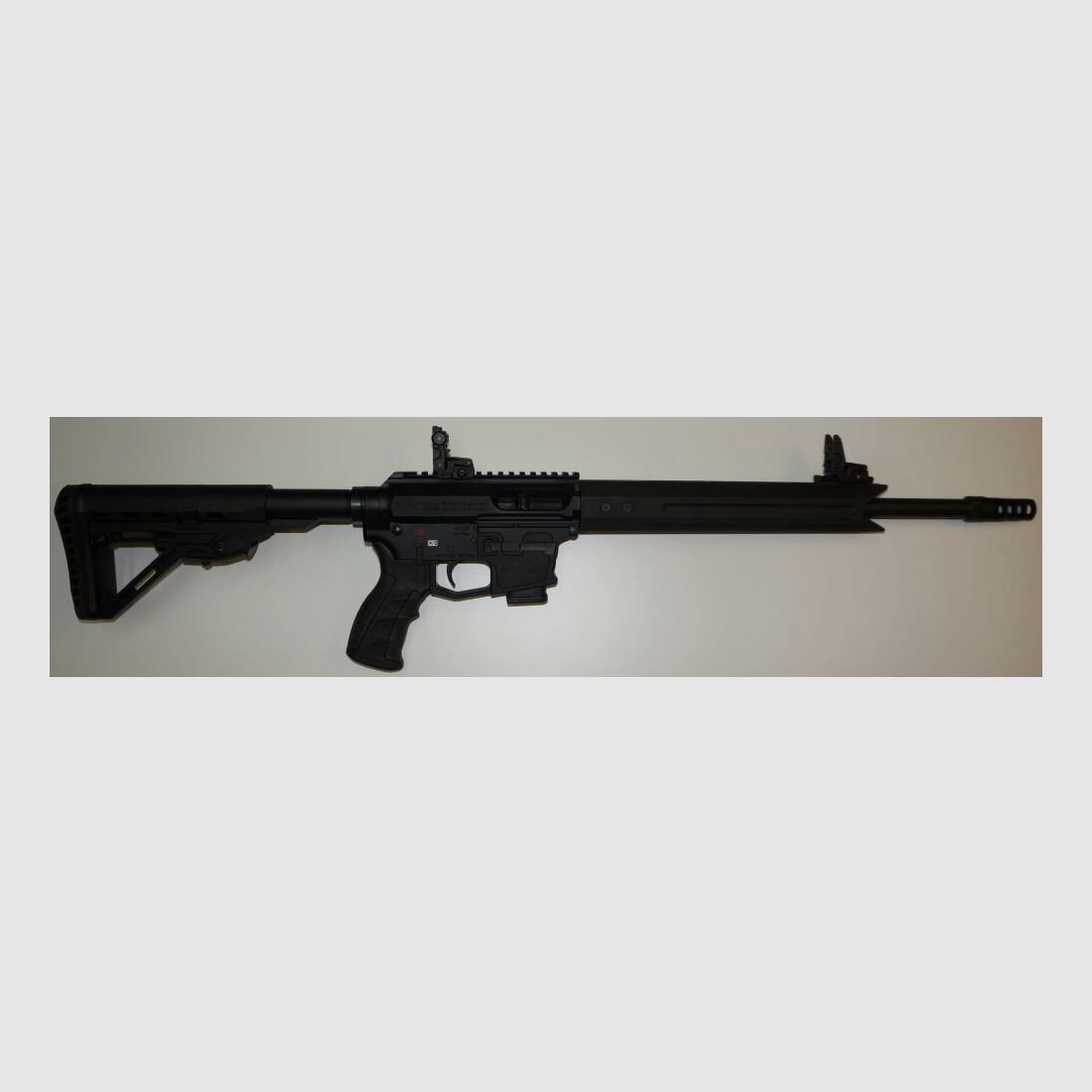 Schwaben Arms GmbH/GWMH Selbstladebüchse GWMH SPC-SPORTER A4 17" (SWISS PISTOL CARBINE) BLACK Kal.9x19 AR15 Glock Magazin