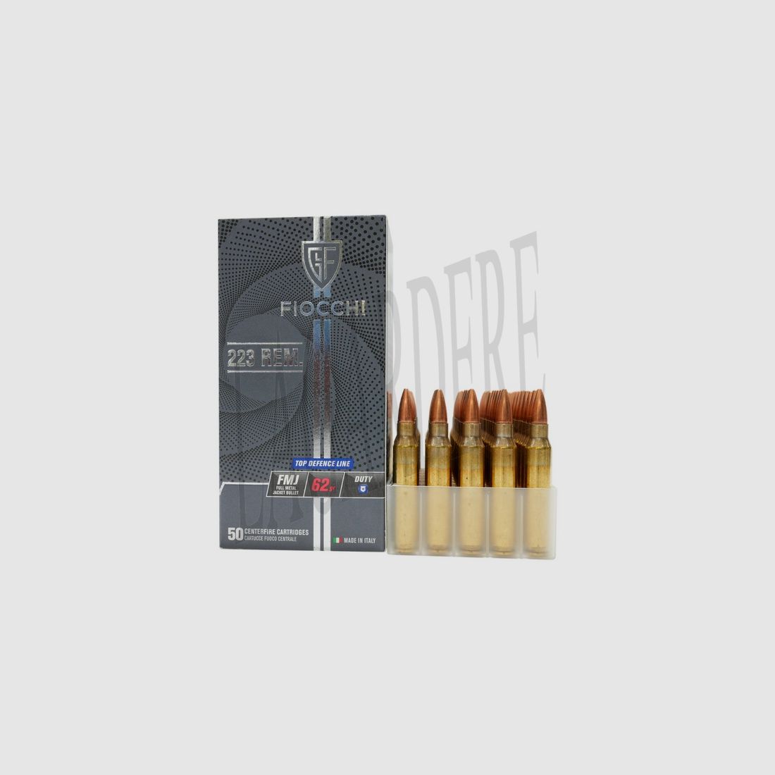 FIOCCHI FMJ 62 GRS TOP DEFENCE LINE DUTY (PATRONE MIT GESCHOSS)