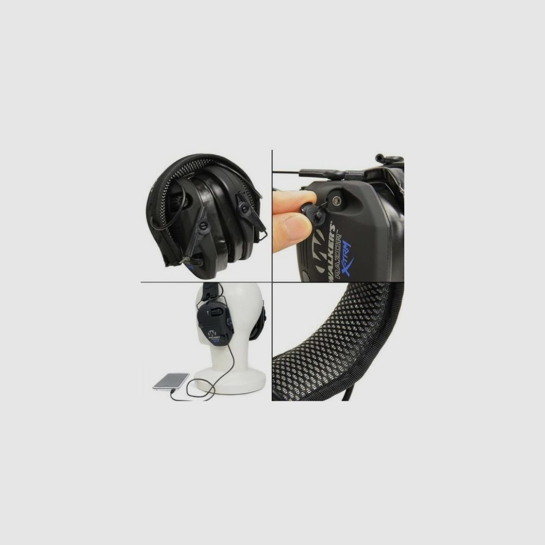 RAZOR WALKER’S CASQUE X-TREM SCHWARZ AKTIV, Bild 2 von 2