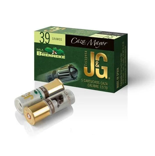 Cartucho De Bala JG Brenneke cal.12 39gr