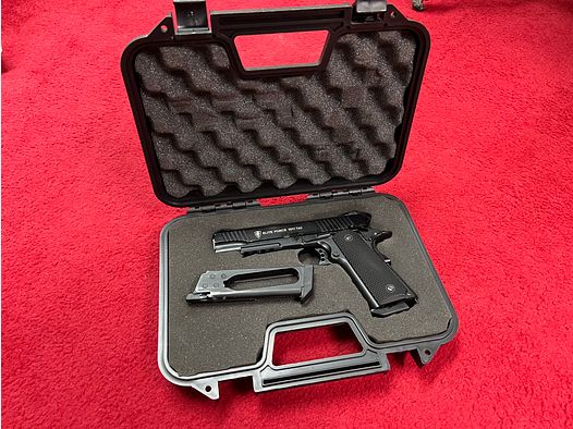 Umarex  Elite Force 1911 TAC in schwarz 6mm C02 Version mit 2 Magazinen.