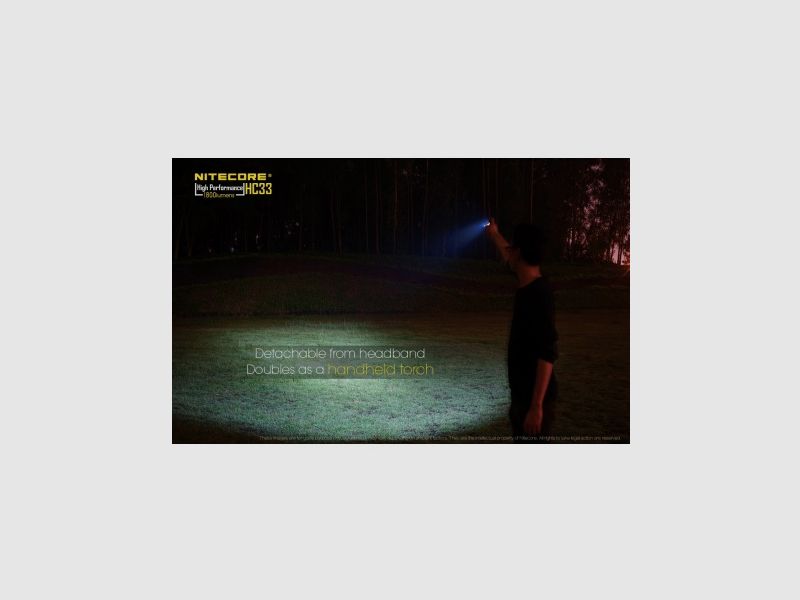 Nitecore HC33 Lampe frontale 1800 lumens, image 5 sur 18