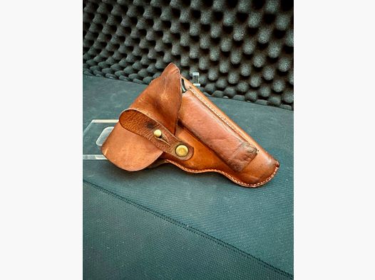Leather belt holster, Walter PP and PPK, brown, vintage, retro, collector