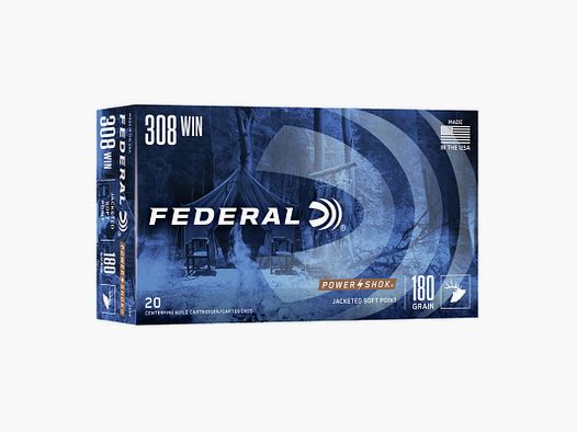 Federal Power Shock Cal 308 Win 180gr