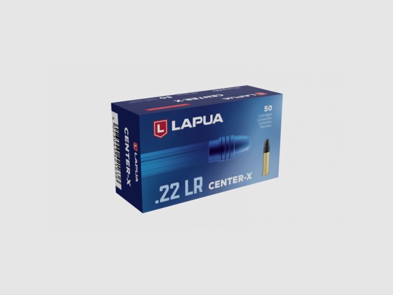 LAPUA CENTER-X KK-PATRONEN - .22LR - 50 SCHUSS