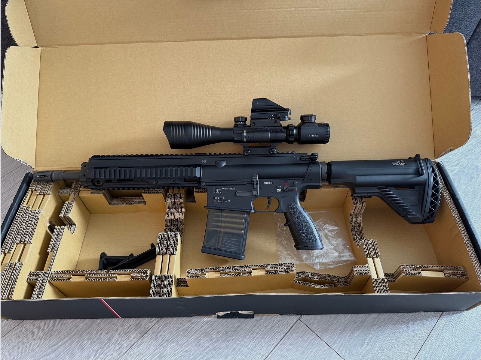 VFC Heckler & Koch HK471D S-AEG inkl. 4-12x50 Zielfernrohr beleuchtet Entfernungsmesser