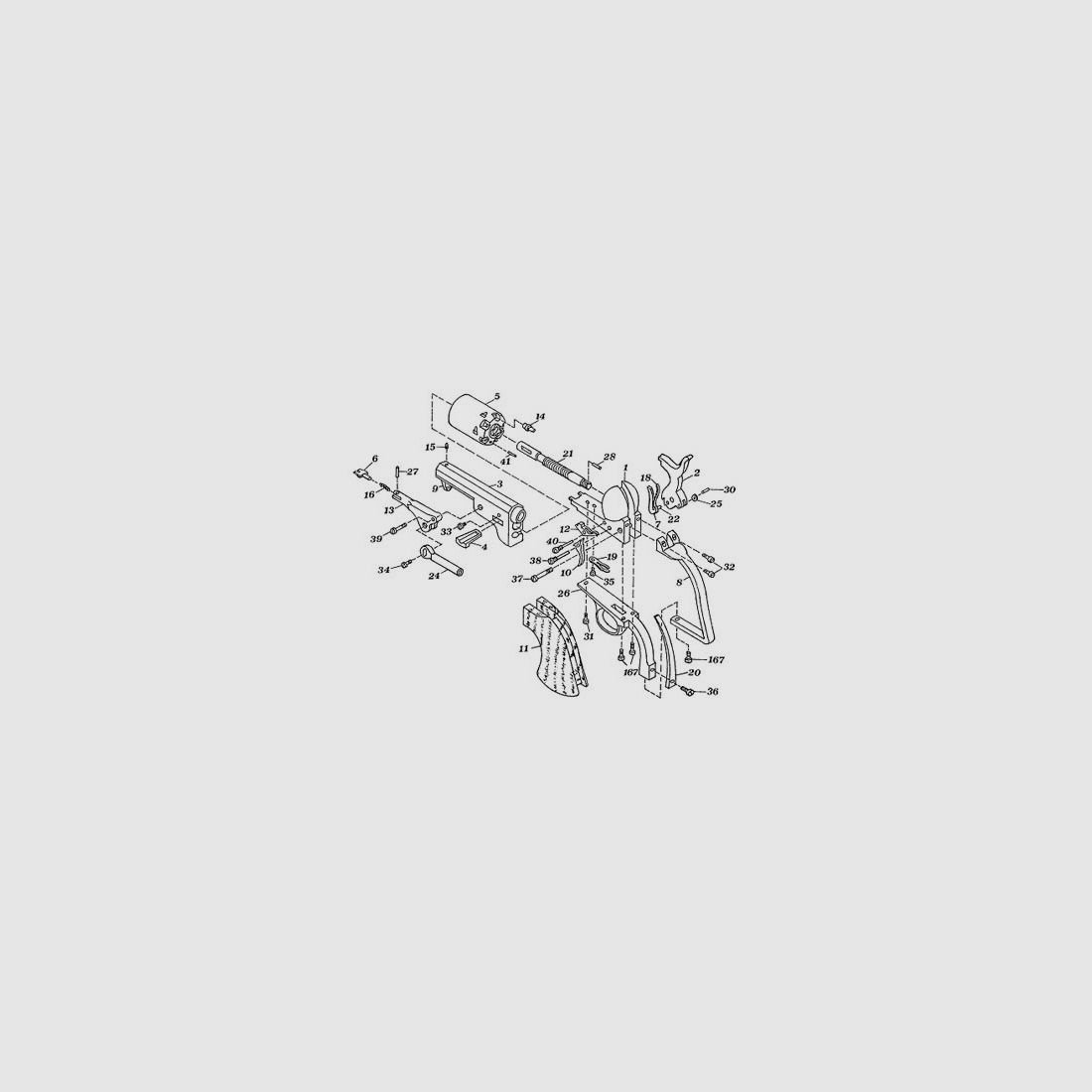 Revolver Pocket 1849 – couleur blanche, image 1 sur 2