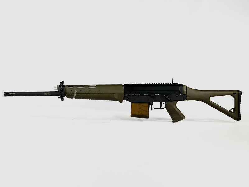 Sig Sauer SG 751 Sport 18" Zwart / Groen (Schoudersteun, Grip, Handguard)