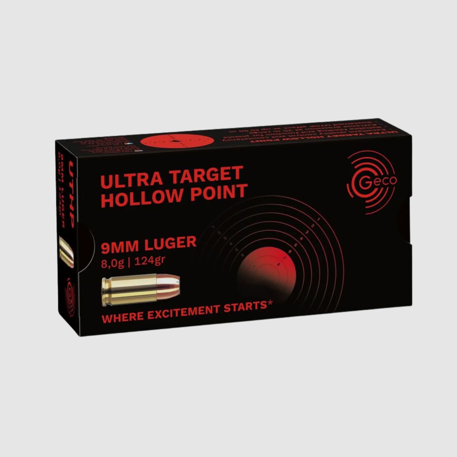 Geco 9mm Luger UTHP 8,0g 50 colpi