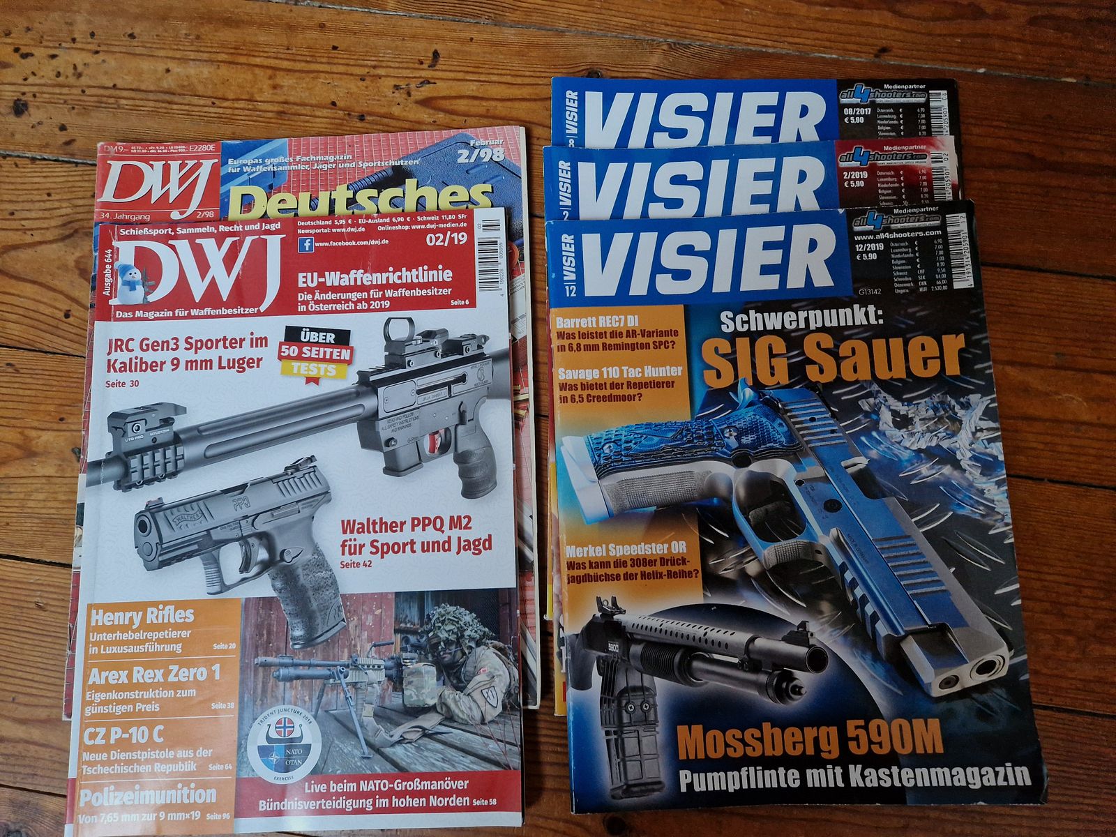 Revistas VISIER, VISIER Special, DWJ, Jäger, Der Überläufer