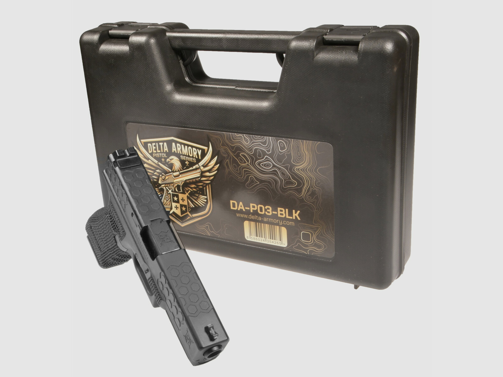 P03 GBB Airsoft Pistole in Schwarz | Delta Armory