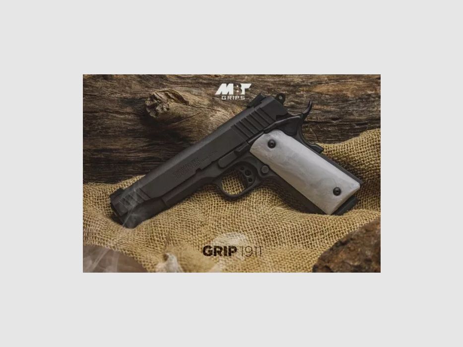 Plaquettes polymere blanches pour Taurus PT1911 MBT, image 2 sur 2