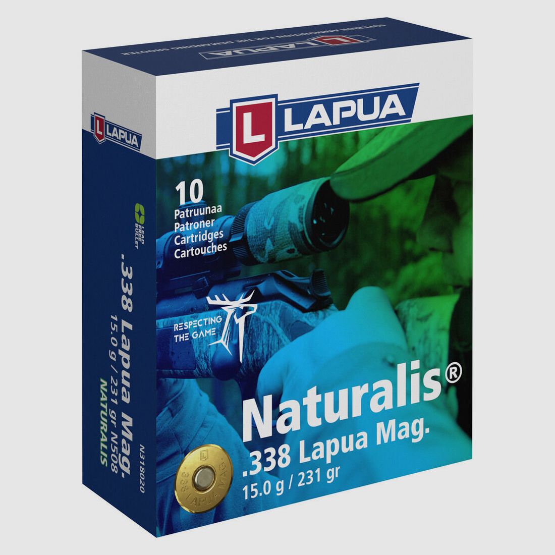 Lapua Naturalis 15g/231grs à10 .338 Lapua Mag