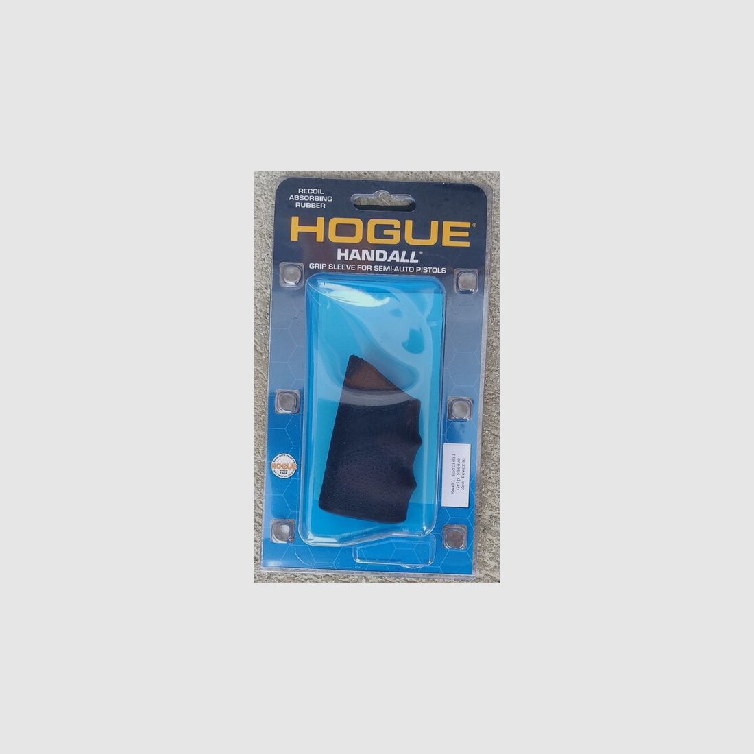 Hogue Handall Grip schwarz für halbautomatische Pistolen small