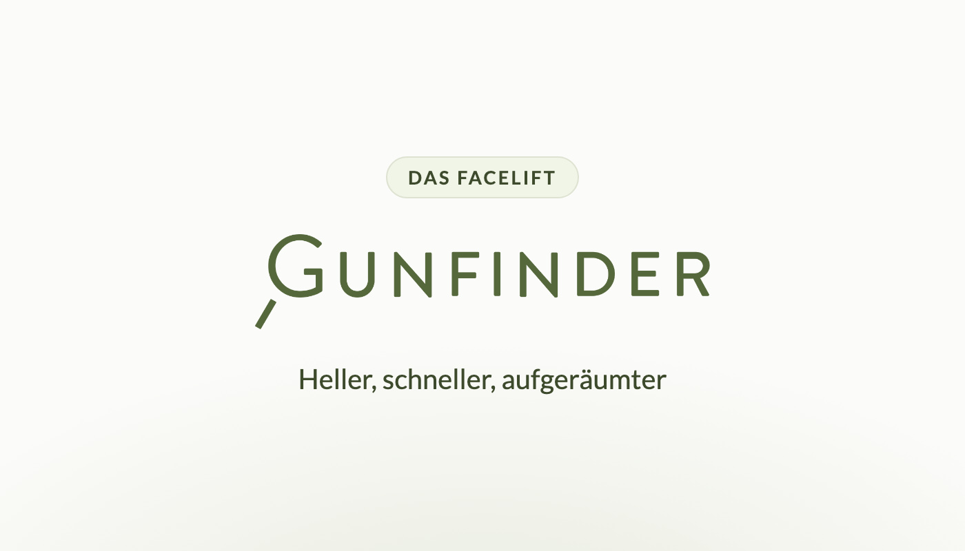 Das Gunfinder-Facelift: heller, schneller, aufgeräumter