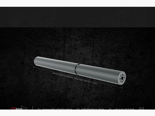 Edgun Leshiy 2 Suppressor "Shorokh"* .177 (4.5mm) / .22 (5.5mm )