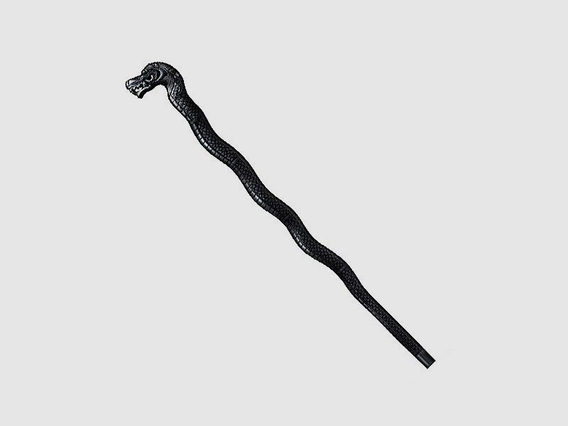 Dragon black walking stick