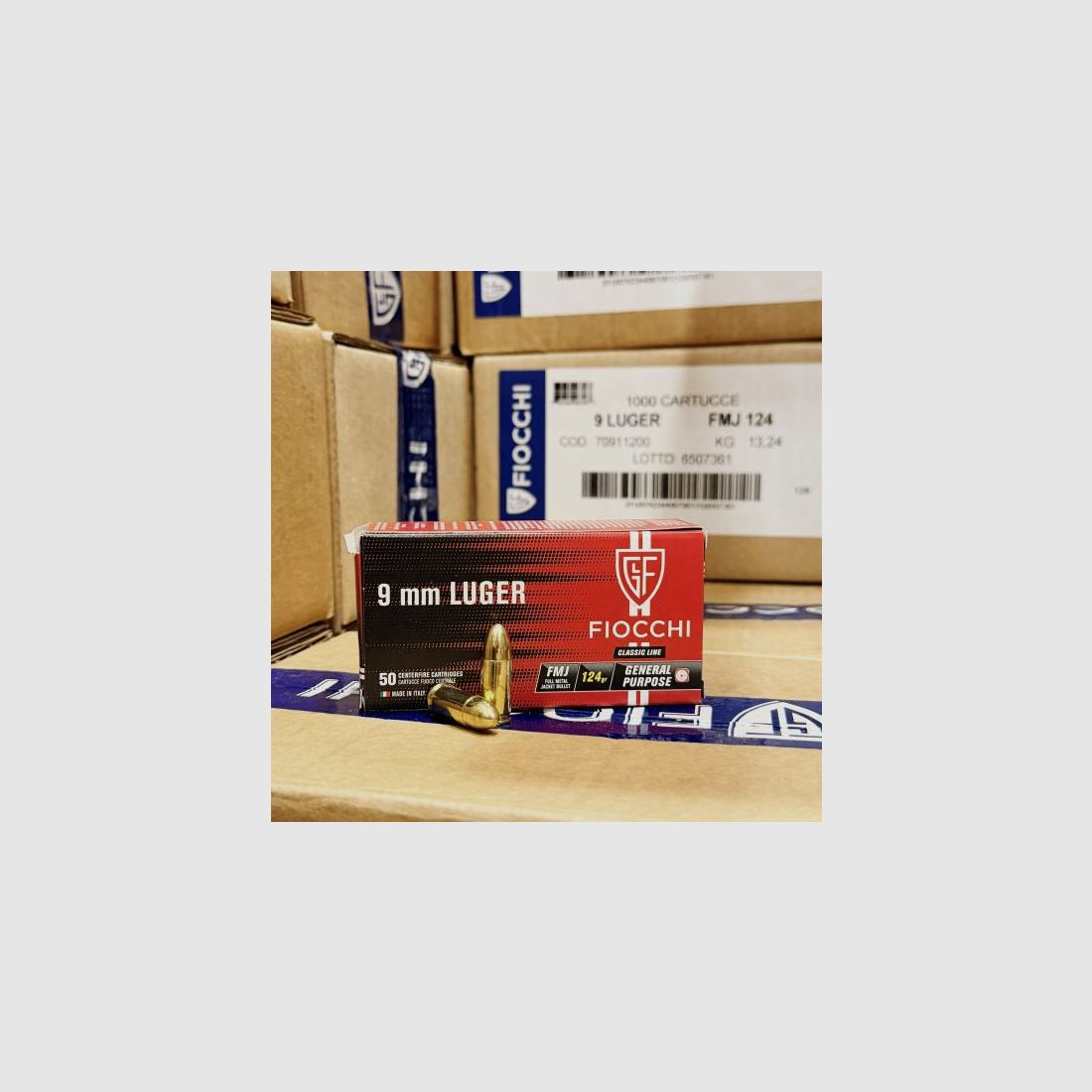 Fiocchi 9mmLuger 124grs FMJ - 269€ za 1000 strzałów!