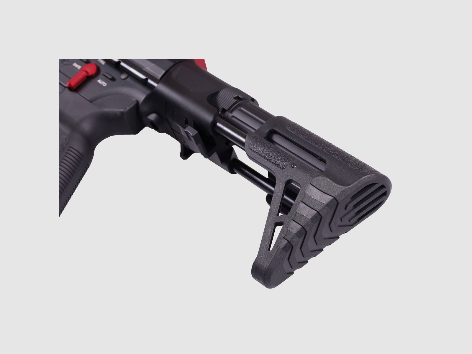 GP R15 FREYA ALPHA Full Skeleton PDW 13" gen.2 M-LOK Czarny/Czerwony S-AEG 18+ -F- | Delta Armory