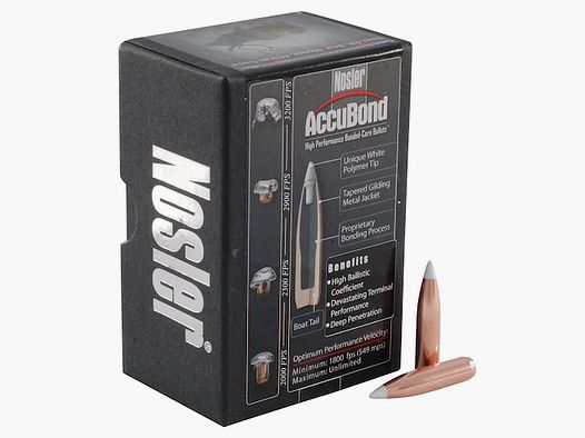 Proiettile Nosler Accubond 6,5mm/.264 130GR Spitzer 50 pezzi