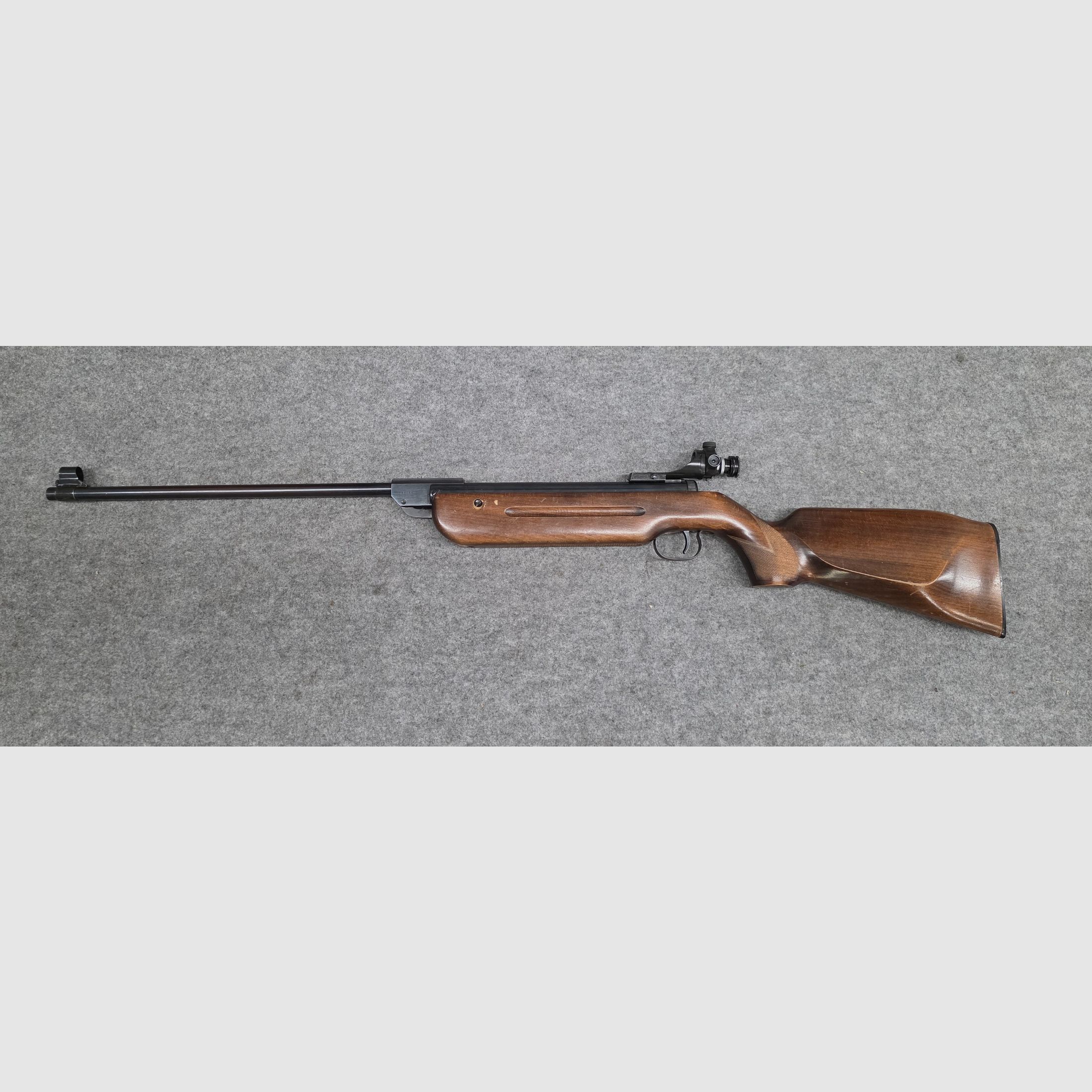Fucile ad aria compressa molto vecchio Walther Mod. 53 Knicker con diottra senza marchio F degli anni '50/'60 cal. 4,5mm Diabolo, immagine 1 di 11