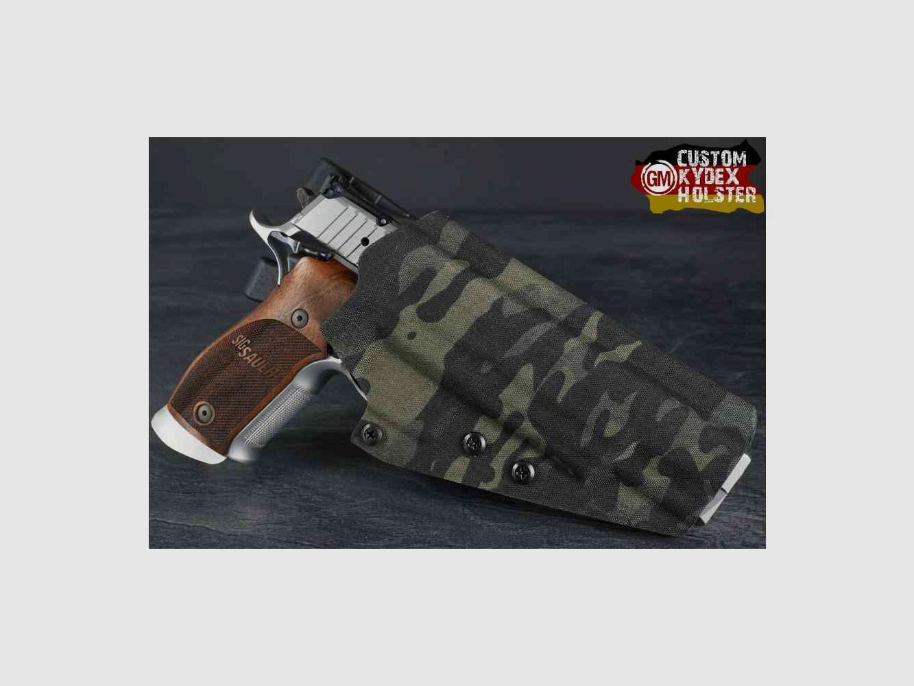 GEARMANIACS CUSTOM KYDEX HOLSTER P226 X-SIX RH mit COMP-TAC PLM V2 MOUNT
