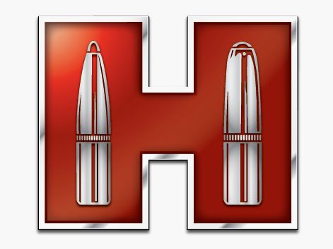 Hornady Red H Transfer Sticker - Czerwony/Biały - 4"×4.5"