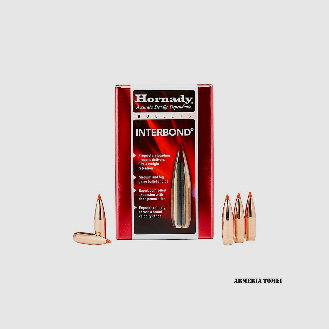 WIEDERLADUNGSGESCHOSSE – HORNADY – 270 Kal. .277″ 130gr INTERBOND -27309 (100 Stk)