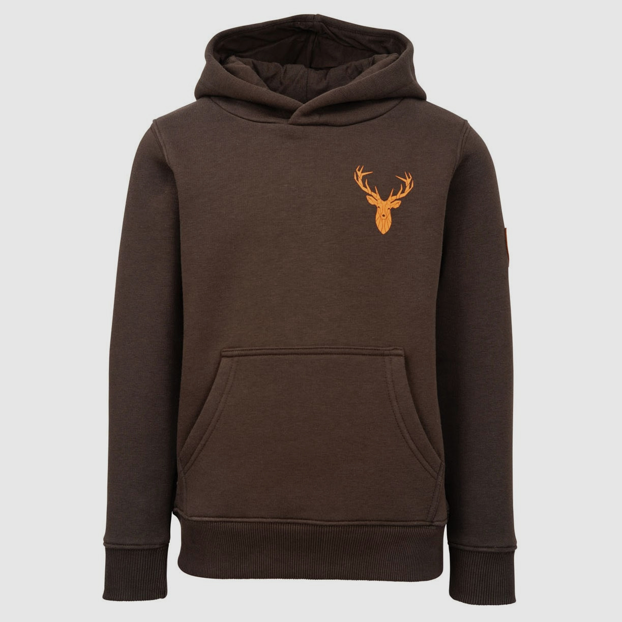 Hubertus Hoodie Hirsch oliv/ braun