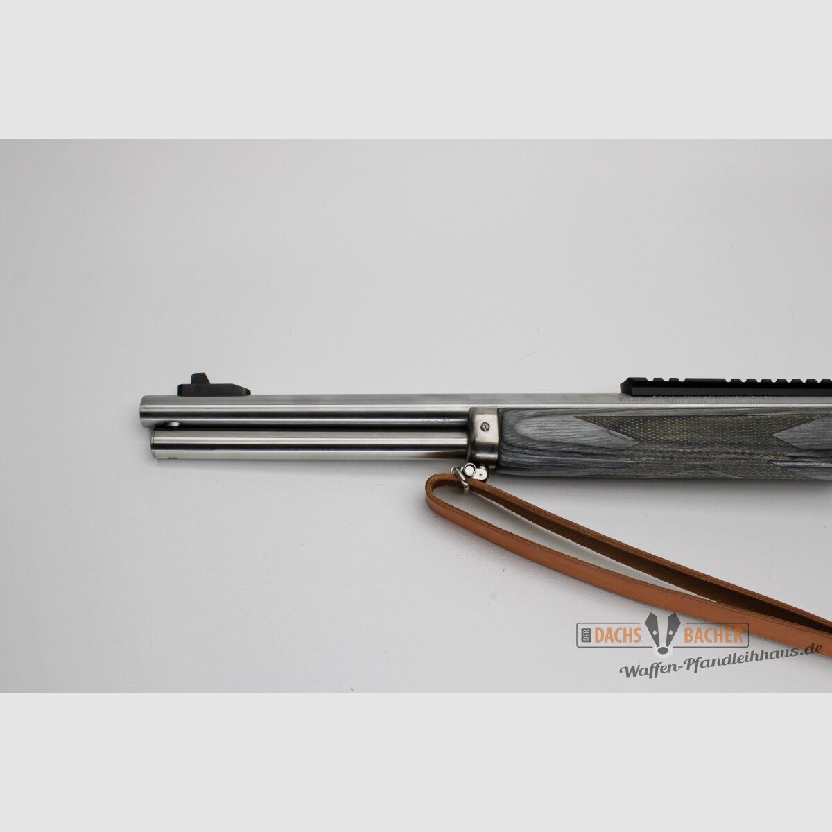 UHR Büchse Marlin 1895 SBL Kal. 45-70 GOV Stainless Lederriemen, Bild 4 von 8