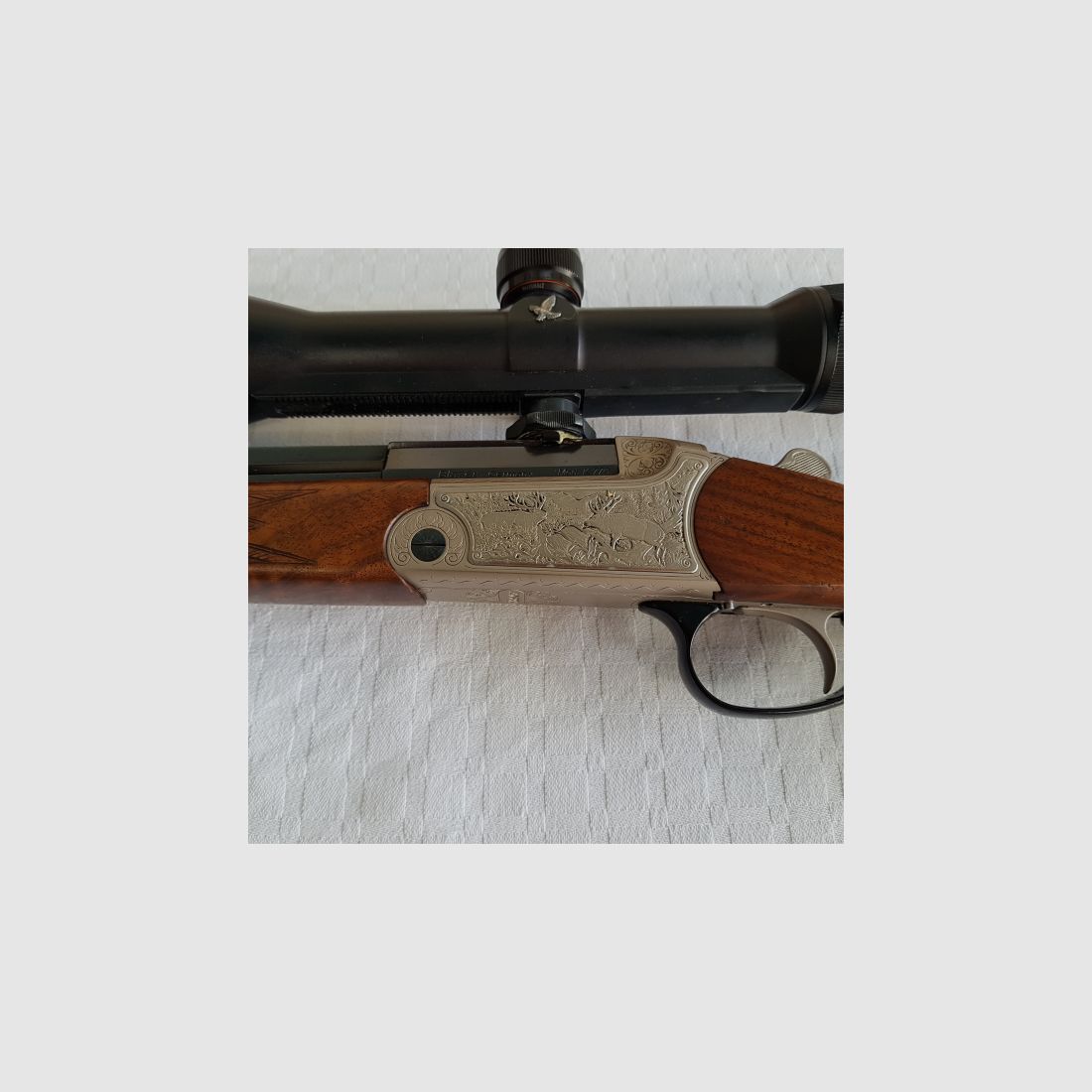 Blaser Kipplaufbüchse Mod. K770 Kal. 30R Blaser Zielfernohr Swarovski 3-12x50 Abs. 4 mit Leuchtpunkt