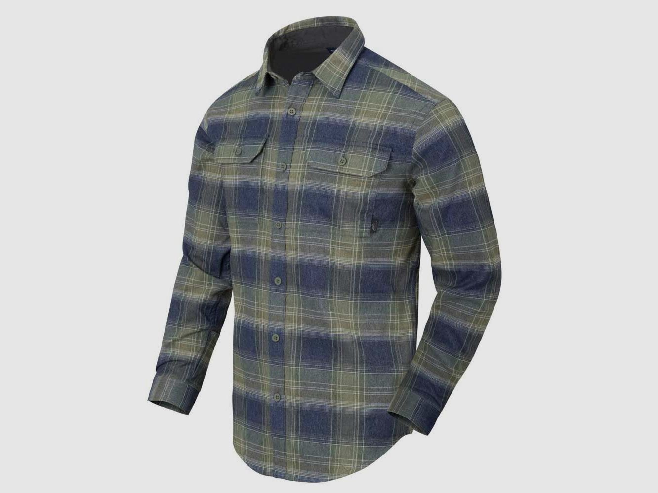 HELIKON-TEX GREYMAN SHIRT BLAST BLUE PLAID