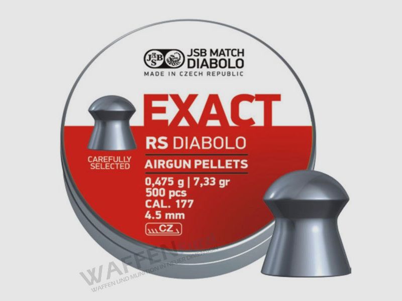 Diabolo JSB Exact RS calibre 4,52 mm 500 pièces