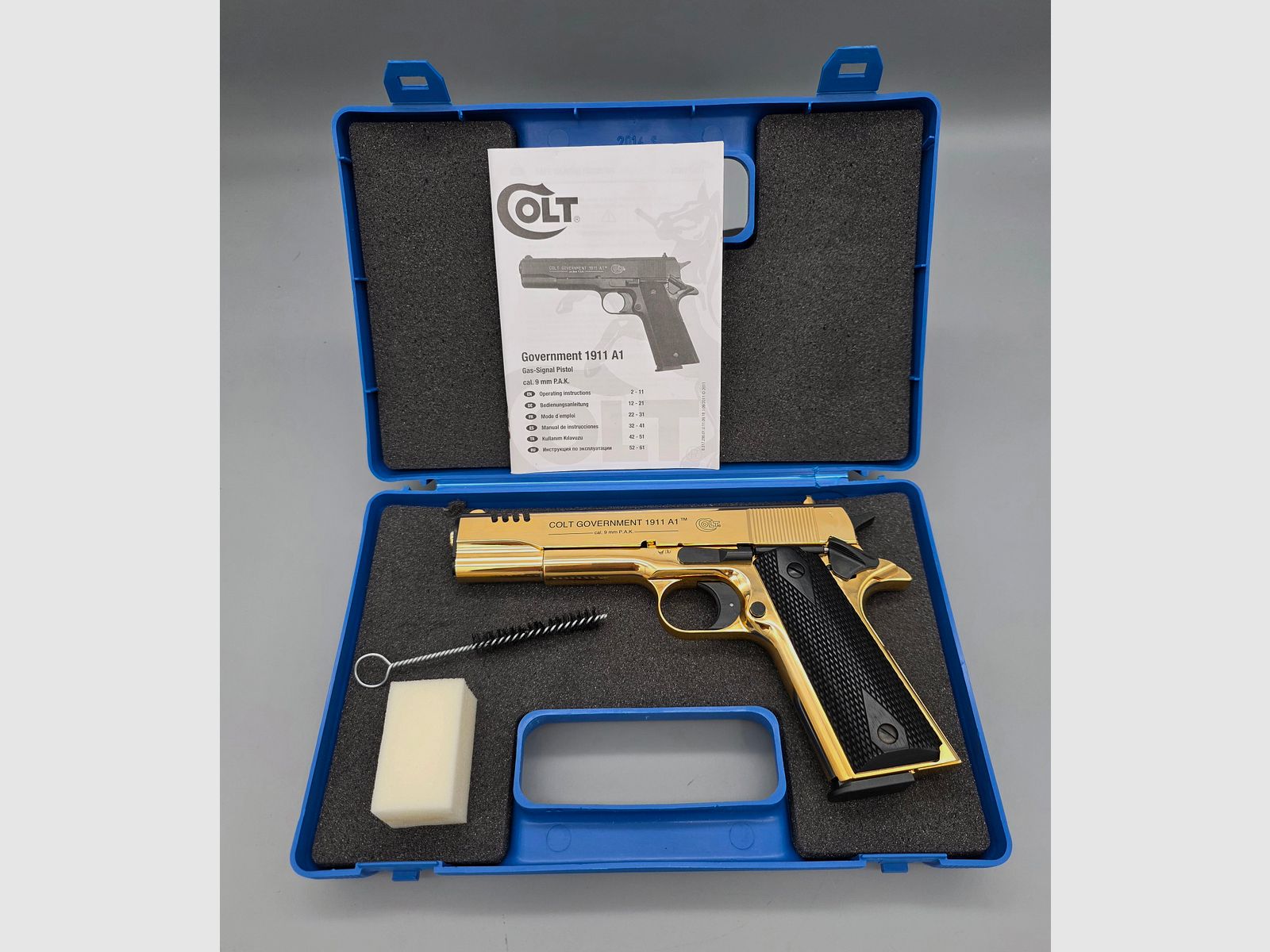 Colt 1911 A1 GRE Gold Rush Edition Umarex 9mm PAK nicht mehr im Handel erhältlich fast wie Neu ! SRS Schreckschuss