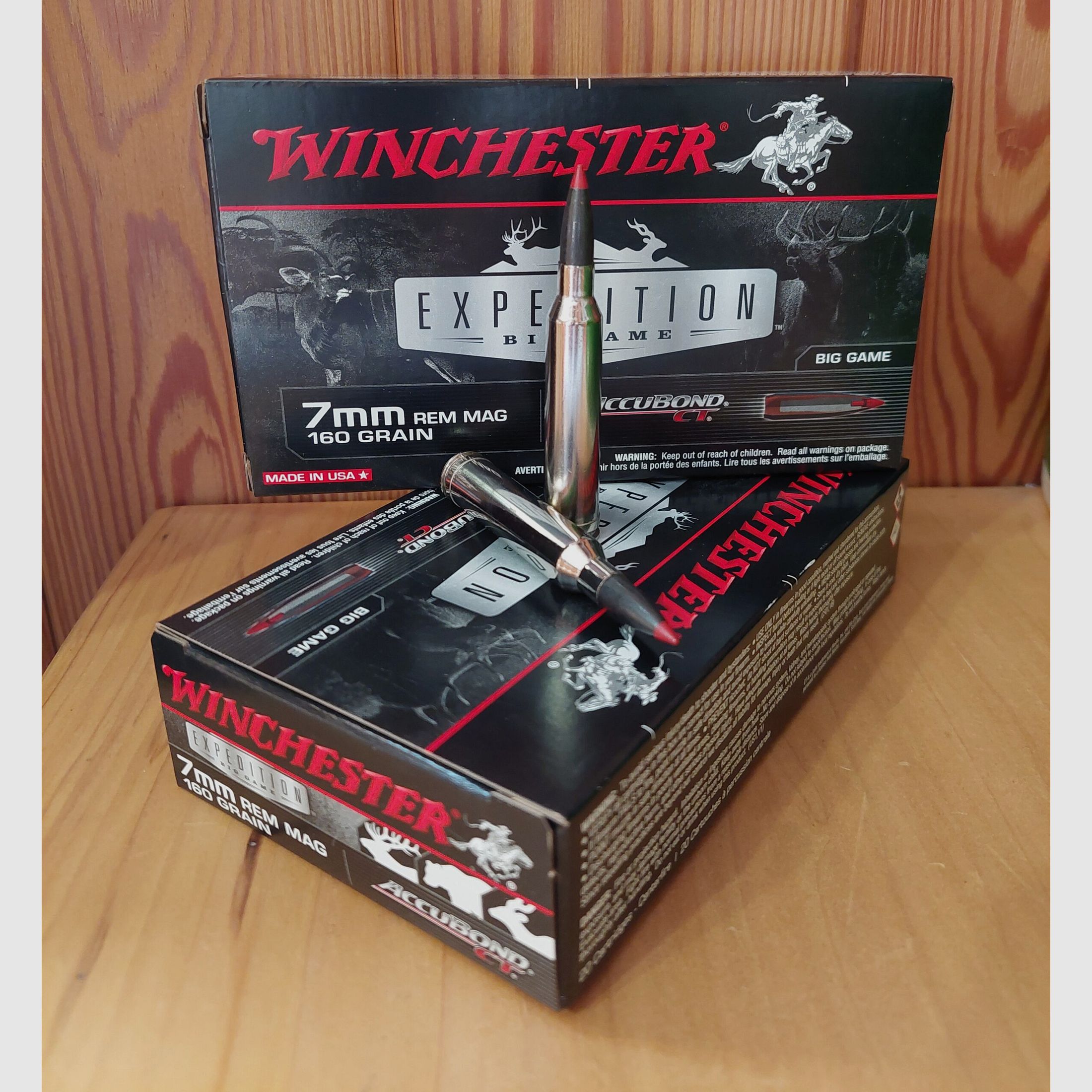 WINCHESTER ACCUBOND MUNITIONEN KAL. 7 MM REM MAG 160 GR