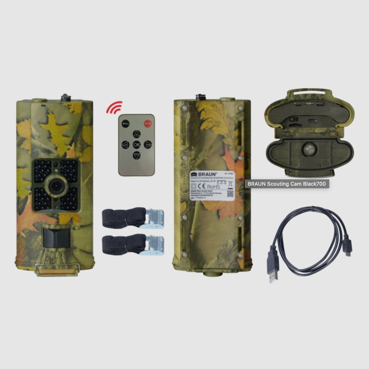 BRAUN 57663 Scouting Cam Trail Camera Black 700