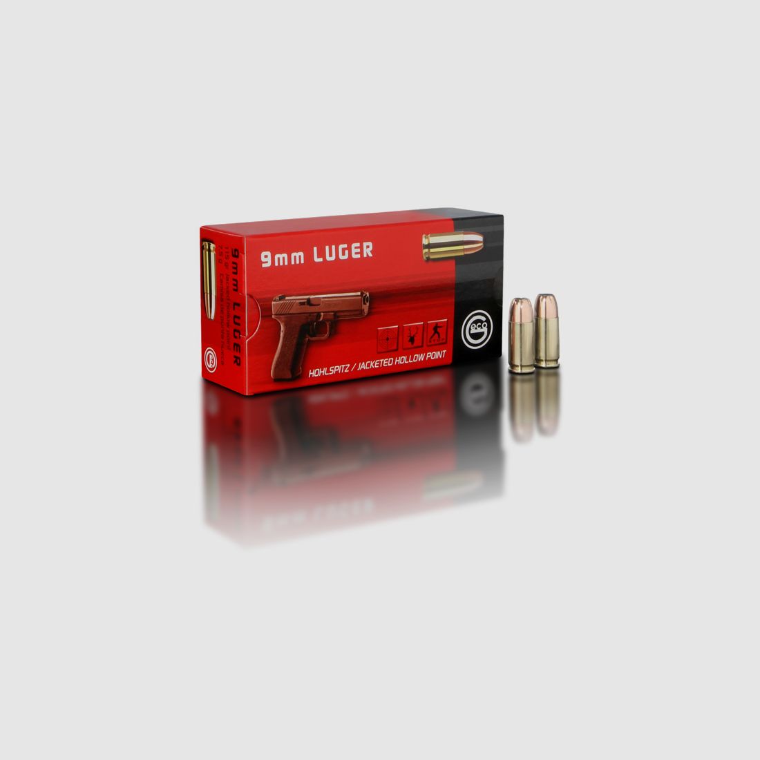 Geco 9mm Luger Hohlspitz 7,5g/115grs