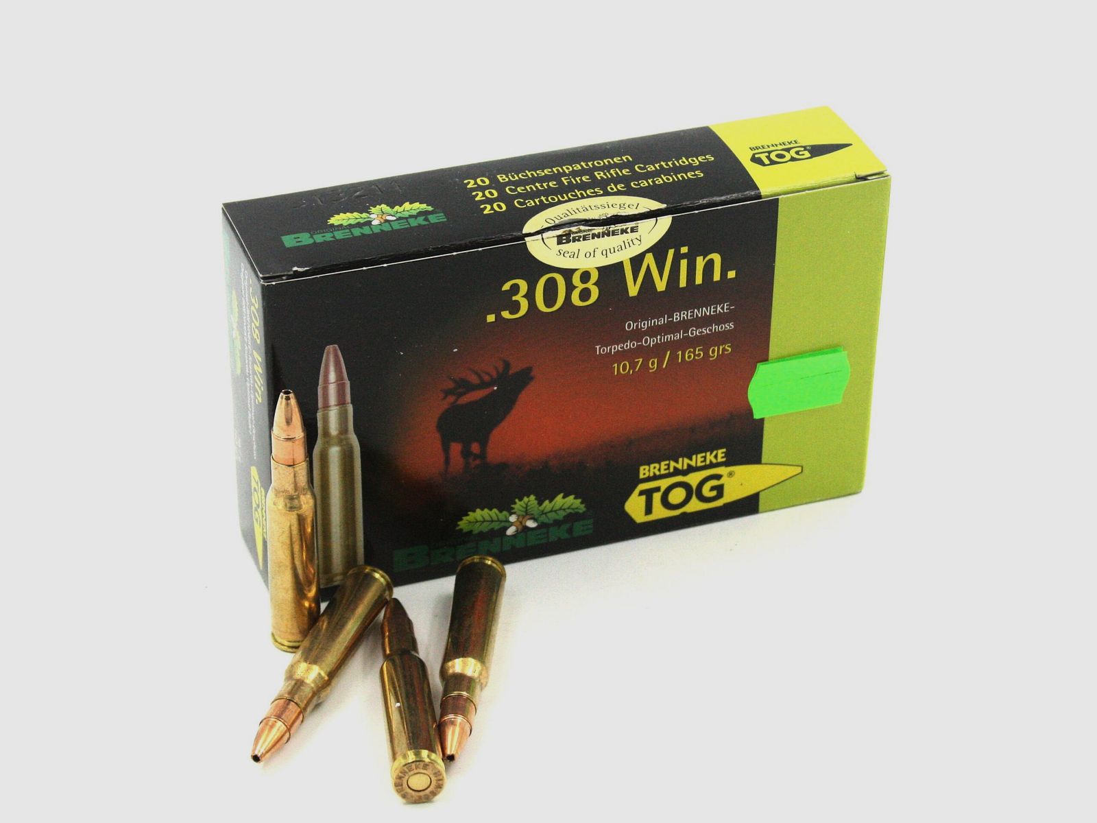 Brenneke TOG 308 Win, TOG 165 gr / 10,7gr, 20Stk