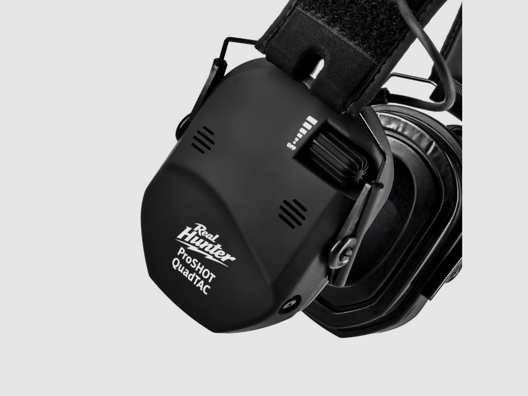 Słuchawki RealHunter Active ProSHOT QuadTAC czarne, zdjęcie 10 z 12