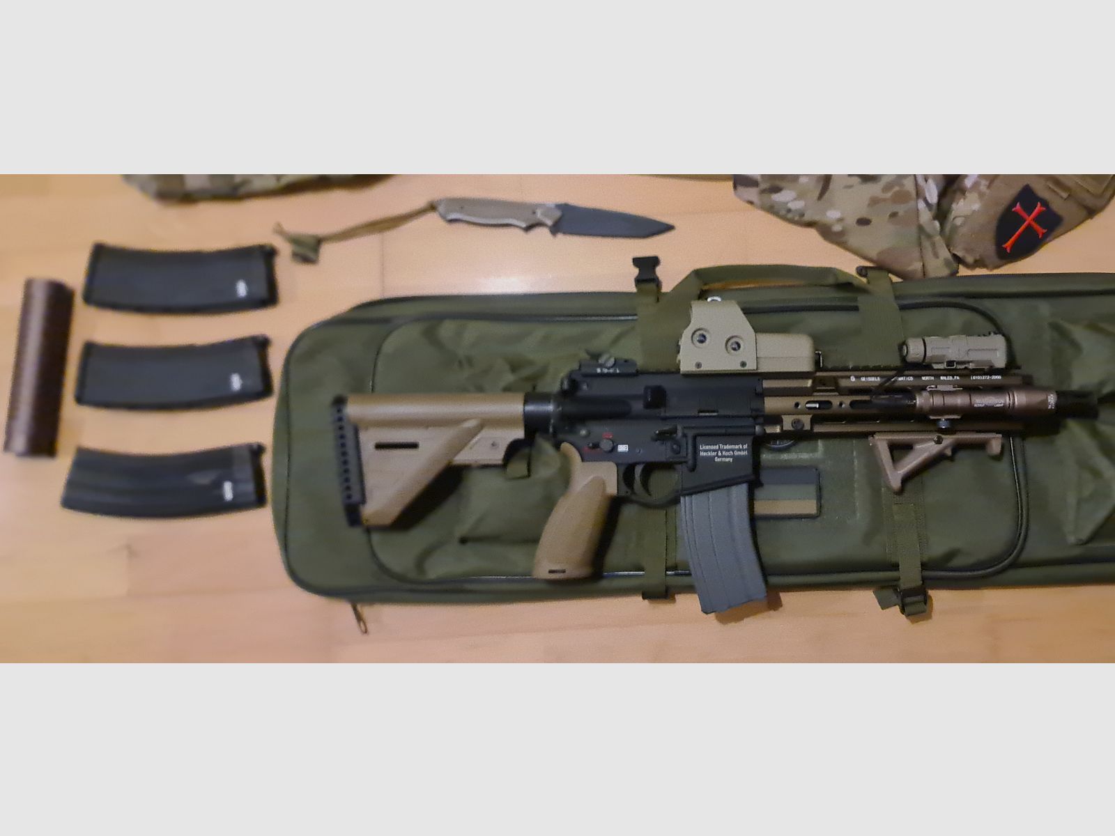 Hk 416 a5 Umbau mit Glock 17gen 5
