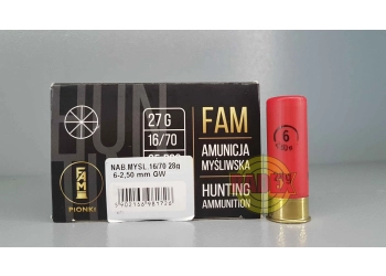 Schrotmunition „6“ GW 27 g Fam Pionki Kal. 16/70, Bild 2 von 2