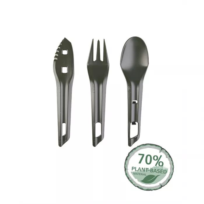 Le Ocys™ (ensemble de couverts de plein air) Wildo® Olive 3 pièces.