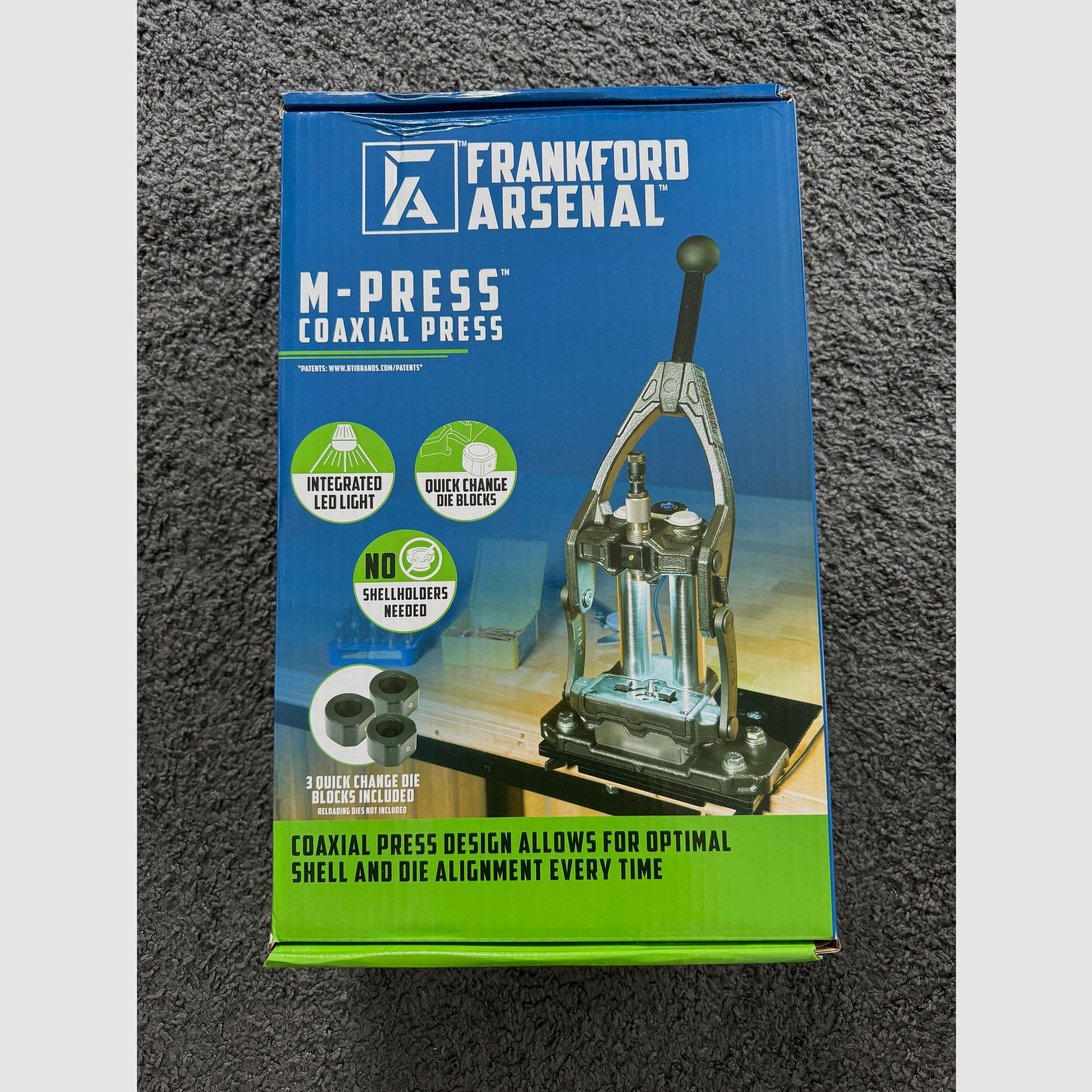 Neu OVP Frankford Arsenal M-Press Koaxial-Ladepresse